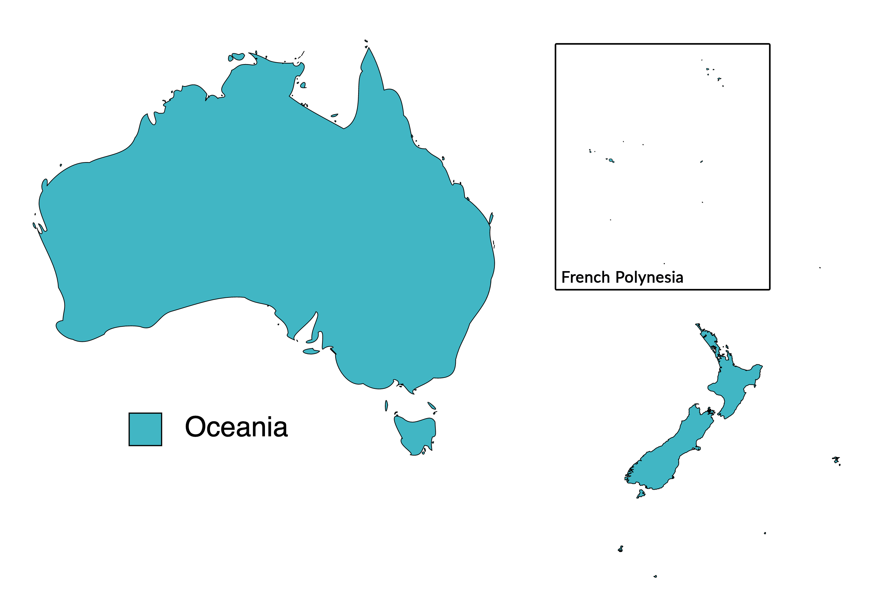 Map of 2023 Magic judge region: Oceania